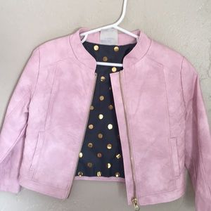 Genuine kids from Oshkosh pink leather jacket